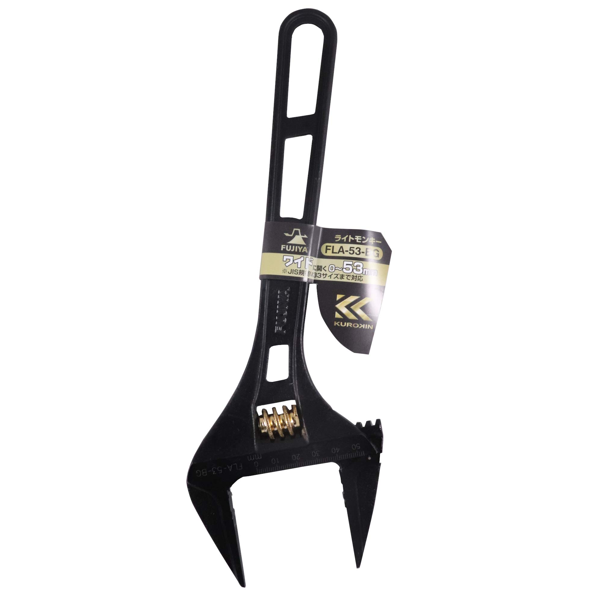 

Fujiya Light Monkey Wrench Black Gold Maximum 53mm FLA-53-BG opening