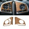 For Honda CR-V CRV 2017- Peach Wood Grain 2X Steering Wheel Decor Cover Trim
