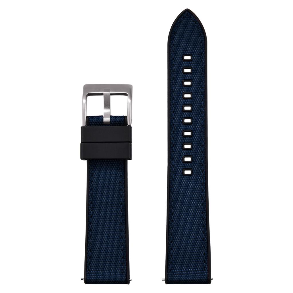 Premium Hybrydowy Nylon FKM Pasek do Zegarka 20mm 22mm Nowy Fluoro Guma FKM Nylonowe Paski do Zegarków Quick Release Dla Każdej Marki Zegarek Nurkowy