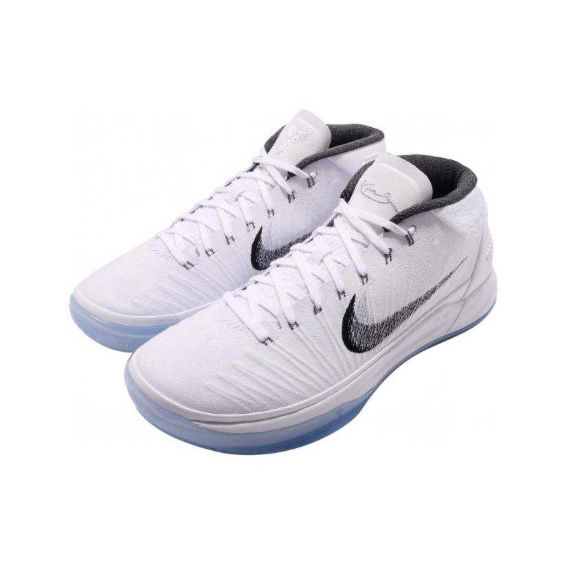 Nike Scarpe da Basket Kobe AD Comode Assorbimento degli Urti Antiscivolo Mid-Top Sneaker da Uomo Bianco ao9050-100