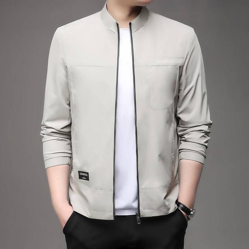 IMAGINEX Men s Business Casual Stand-Collar Long-Sleeve Jacket L