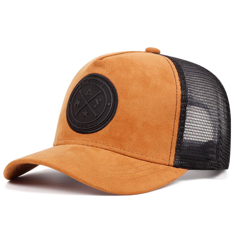 Men's Fashion Enjoy Life Hat Outdoor Sports Duck Tongue Hat Embroidered  Women's Baseball Sun Hat Mesh Cap Unisex