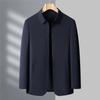 Middle-aged Men's Lapel Jacket Spring and Autumn Business Casual High-end Dad Jacket Versatile