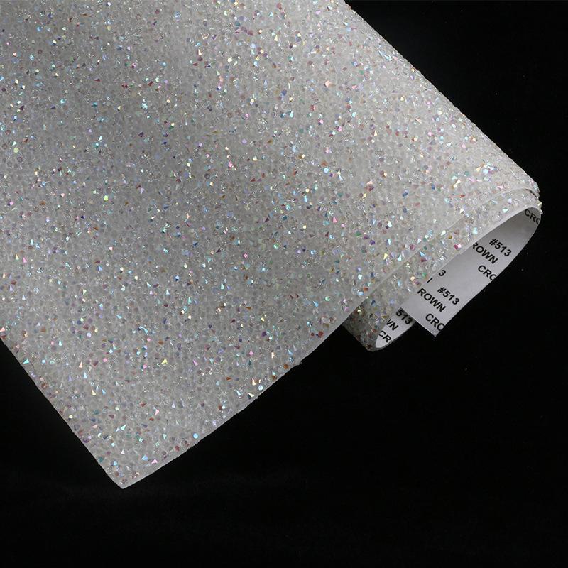 VC 20*24cm *40 Self-Adhesive Glass 3D Eco-Friendly Rhinestone Flatback 14 Facets Strip Sticker DIY Accessories Phone