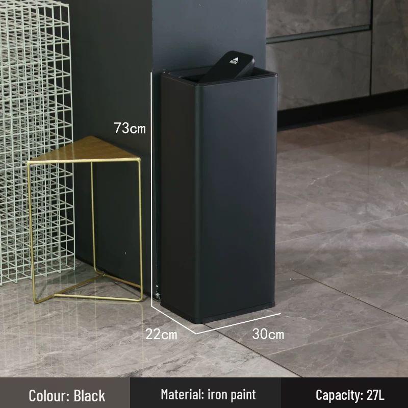 Stainless Steel Swing-Lid Hand Towel Bin