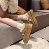 2025 winter thick plush warm cotton shoes plush cotton shoes one pedal suede plush shoes platform cotton shoes