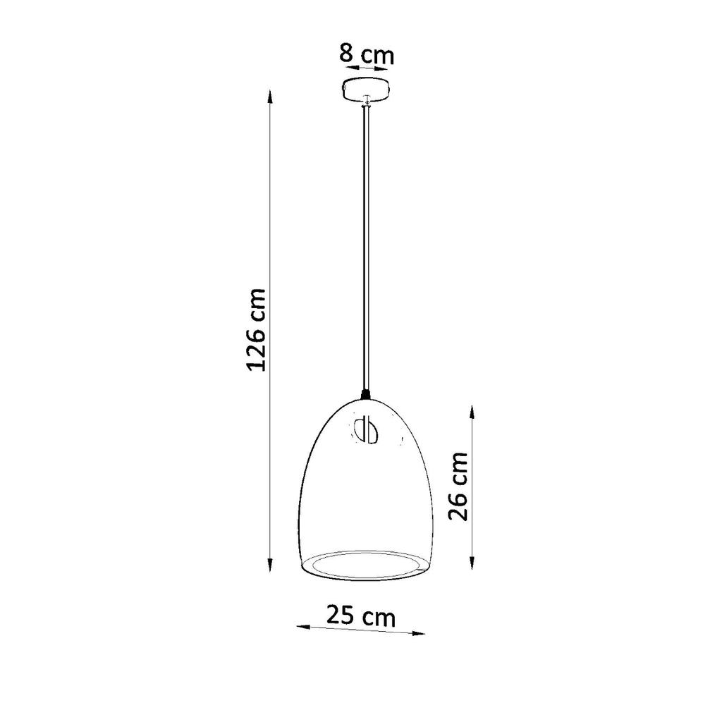 Lampa Wisząca Umbo 1 E27 Biały Lumilo 08.234.42