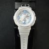Used CASIO Baby-G Ladies Watch White Ana-Digi Beach Traveler