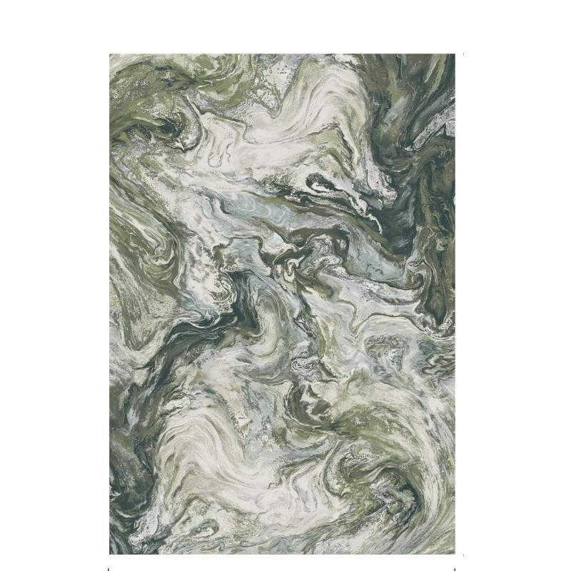 Dywan w stylu skandynawskim ze wzorem marmuru, do salonu, w pełni pokrywający podłogę, z matą antypoślizgową, do sypialni, kuchni, zimowe maty zapewniające ciepło