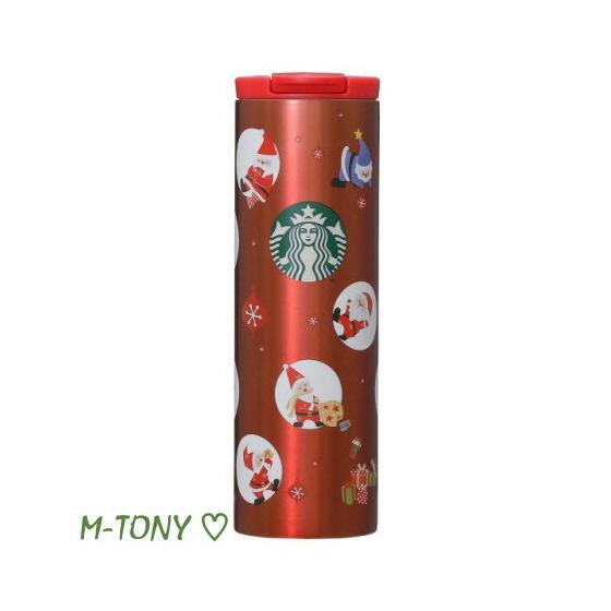 Starbucks Starbucks Holiday 2019 Stainless Steel Cylinder Tumbler Party Santas 473ml (16oz) Starbucks/Tumbler/Starbucks Tumbler/Starbucks