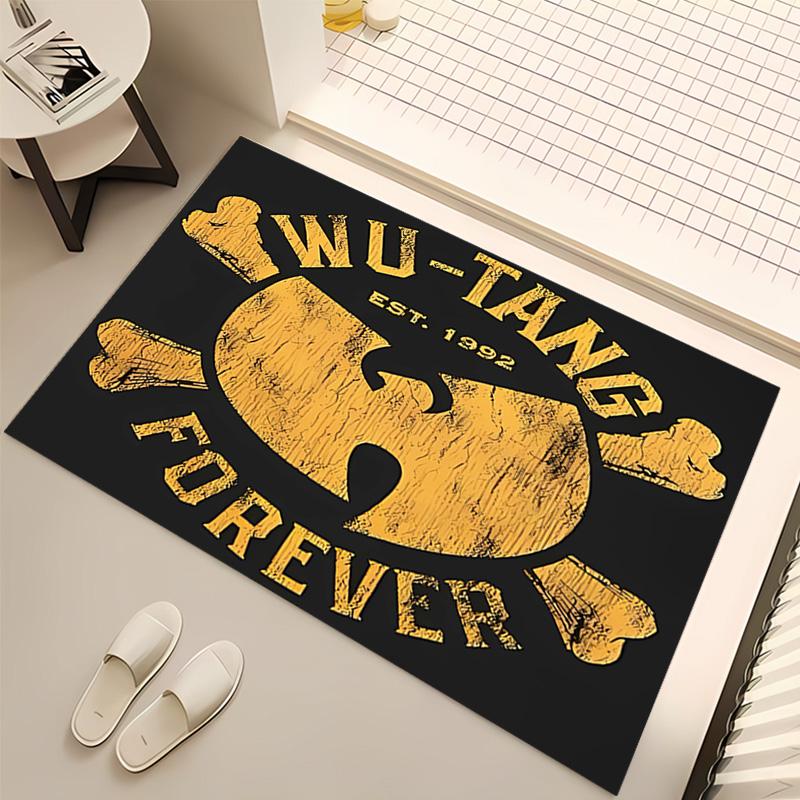 Wu-T-TANG Clans Print Area Rug - Soft,Washable Non-Slip Indoor Mat,Living Room,Home Office Decorative Rug