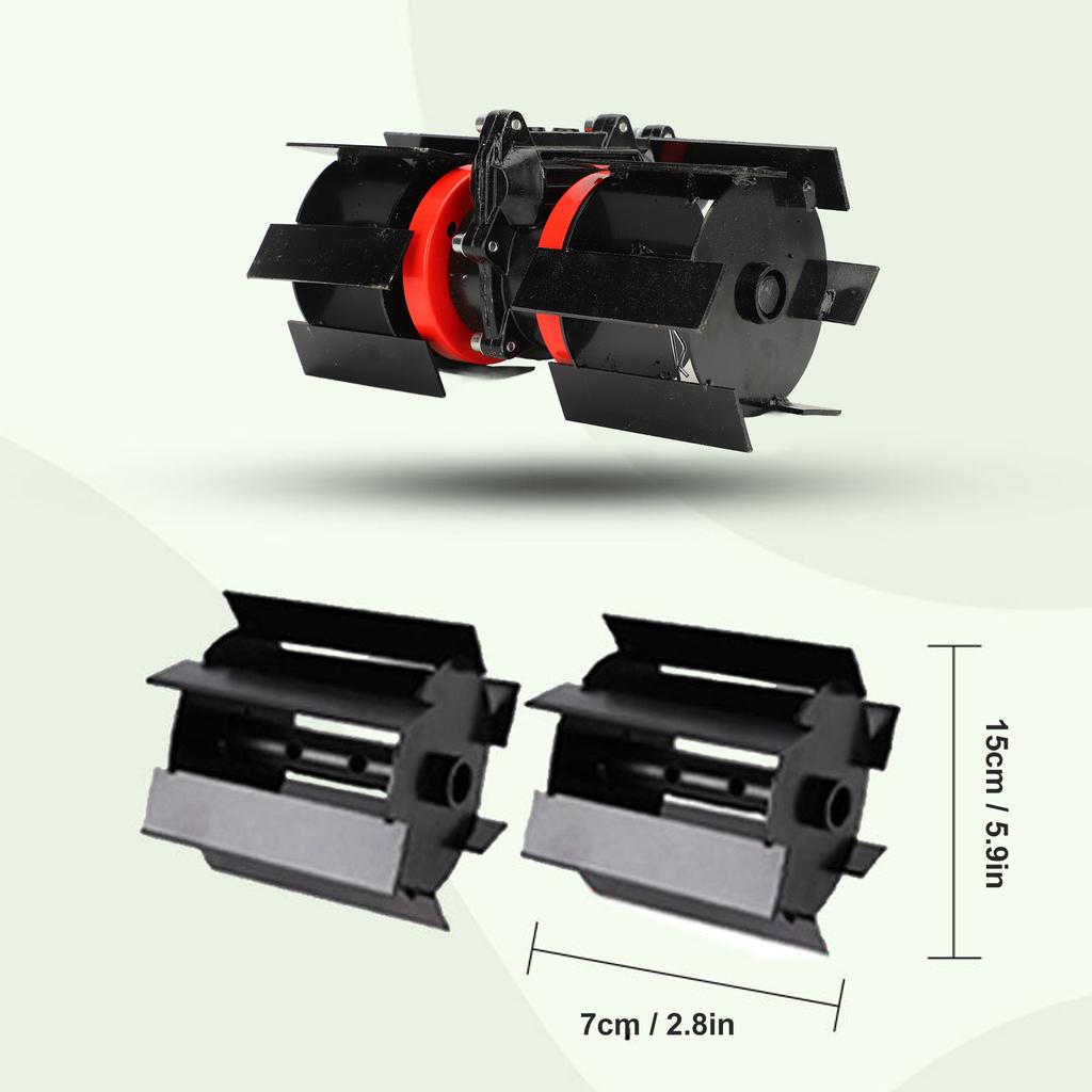 9 Tooth Grass Trimmer Weeding Wheel Trimmer  Plowing Wheel Garden Tiller Loose Soil Accessory Weeding  Plowing Wheel