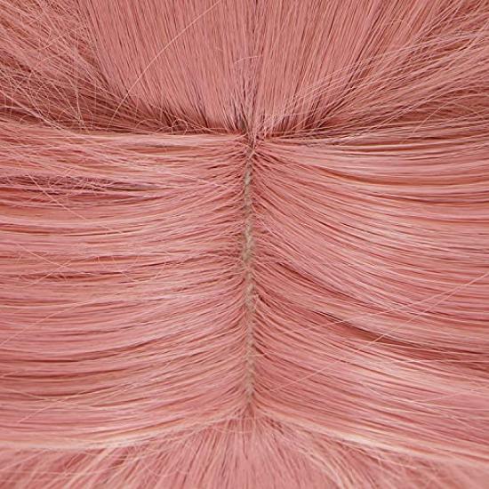 Yae Miko Cosplay Wig Pink Long Cosplay Accessories Wig Costume Comiket Event Halloween School Festival Cultural Festival Fancy Dress Disguise Wig Net