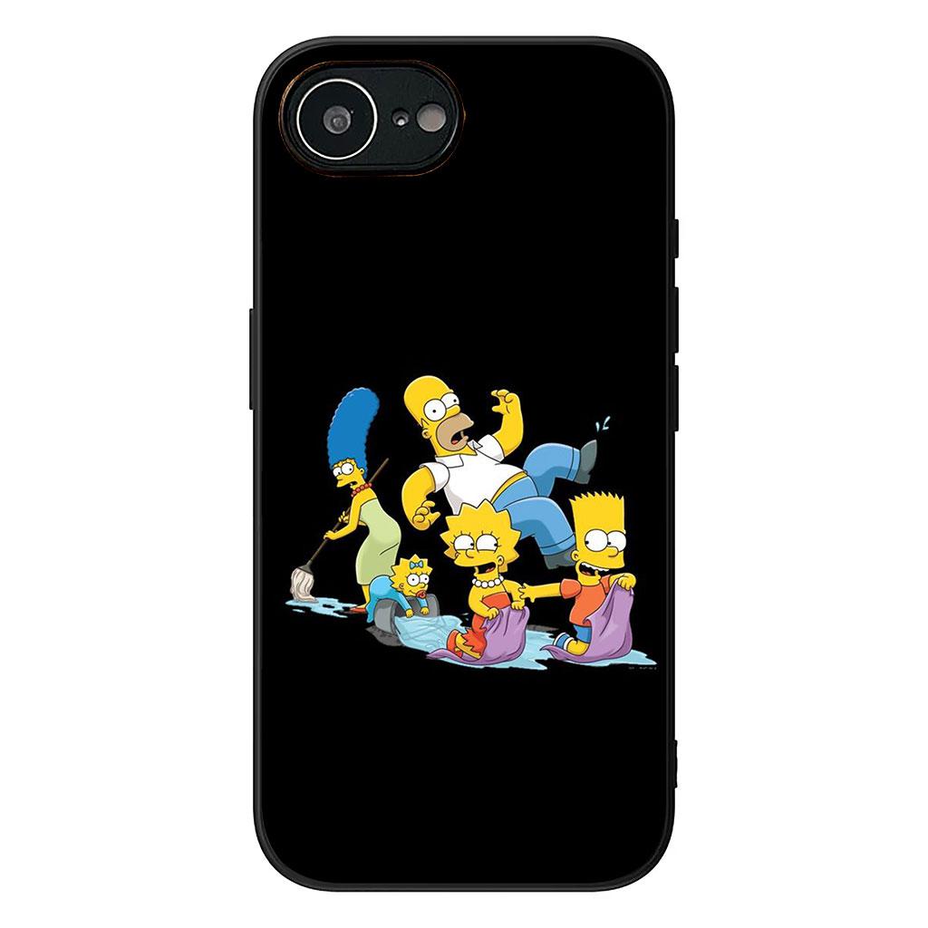 Cartoon S-Simpsons-Funny Barts Phone Cover for Apple iPhone 16 15 14 Plus 13 12 Mini 17 Pro Max + ProMax 16E Air Case