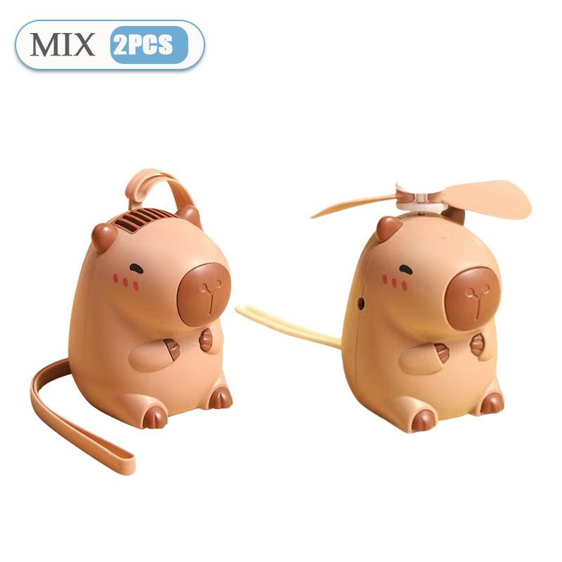 Create Cute Desktop Indoor Small Fan Hot Selling Cartoon New Practical Usb Rechargeable Handheld Fan Cool Office Gift Fan