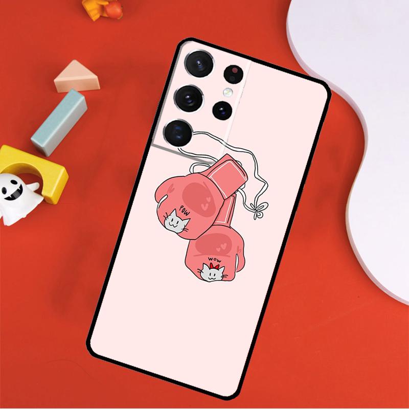 Boxing Gloves Phone Case For Samsung Galaxy S25 Ultra S24 Ultra S9 S10 S20 S21 S22 S24 Plus S23 FE Cover