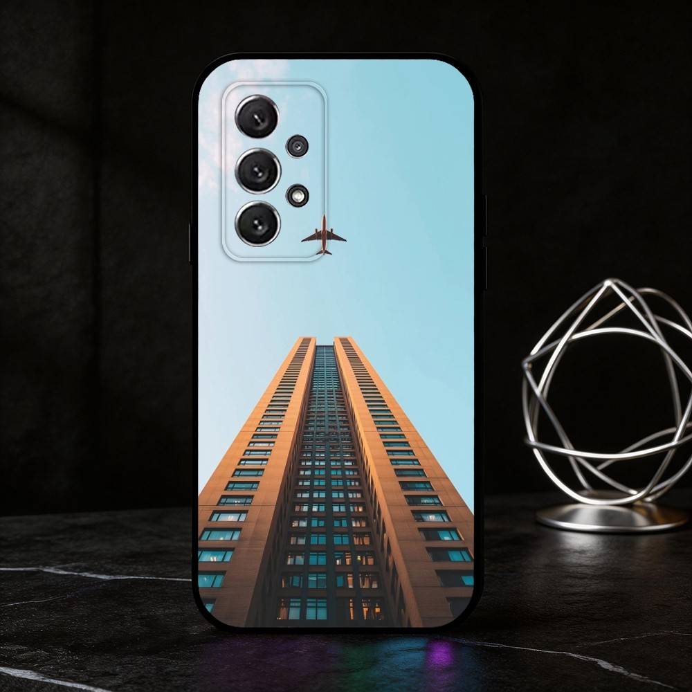 

A-Архитектурная эстетика Чехол для телефона Для Samsung S25,24,21,22,23,30,Ultra,20,Plus,Fe,Lite,Note Мягкий Черный Чехол Samsung S20plus5G