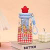 Water bottle new cute star people straw cup tea separation drop wear-resistant plastic cup with lifting rope portable cup