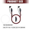 SAE To SAE Extension Cable Quickly Connectors Battery Charging Cable 16AWG Quick Connect Harness Plug Wire Enduring