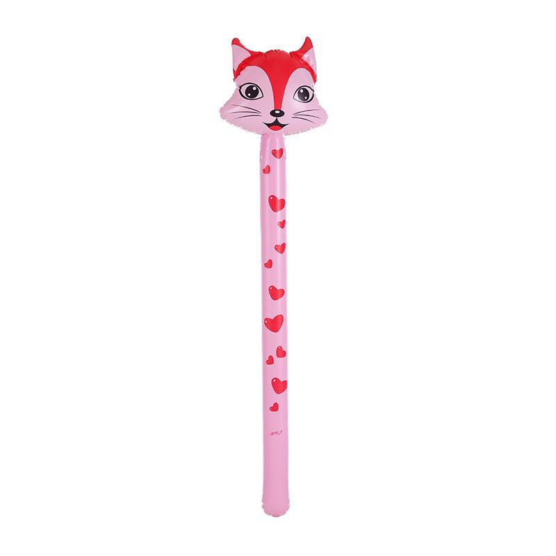 Giocattolo gonfiabile in PVC a forma di giraffa dei cartoni animati per bambini