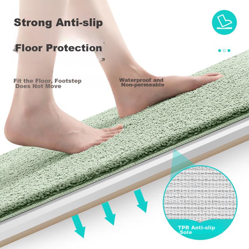 Dajiang Bathroom Mat, Entrance Doormat, Absorbent Mat for Toilet, Non-Slip Floor Mat for Bathroom, 50x80cm