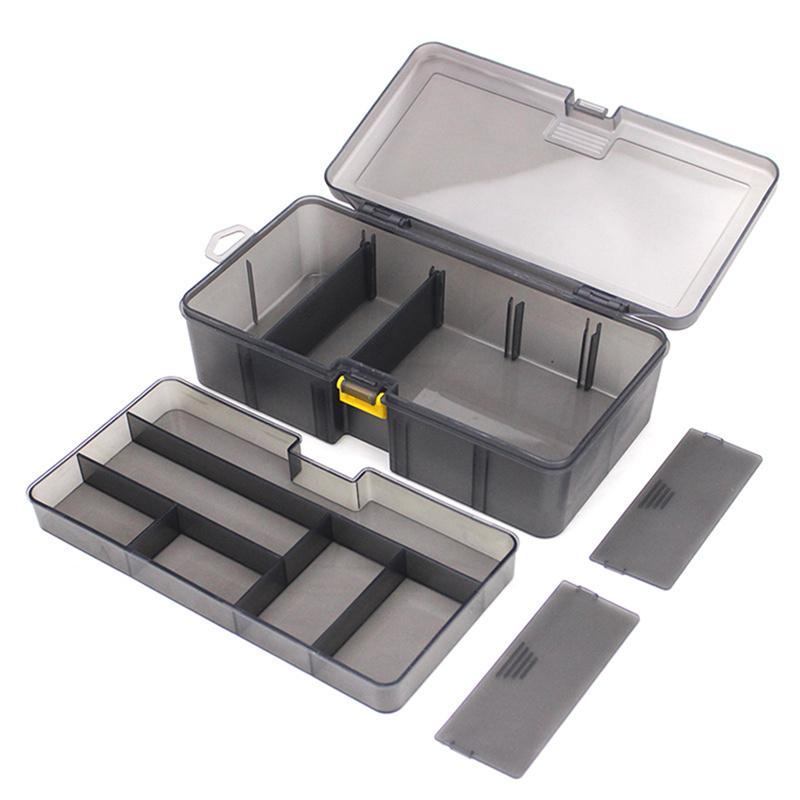 Double Layer Fishing Tackle Lures Hook Bait Box Storage Fishing Accessories