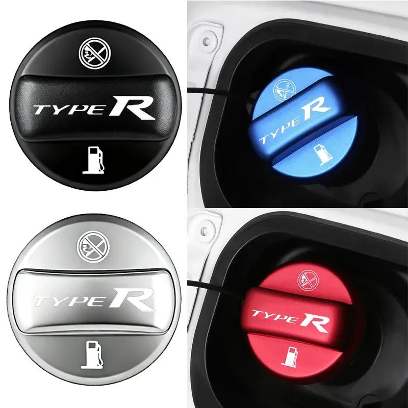Alloy Car Fuel Tank Cap For Honda Tyre R Emblem Accord CRV Civic City Odyssey Gas Oil Tank Filler Lid Dustproof Cover Decoration