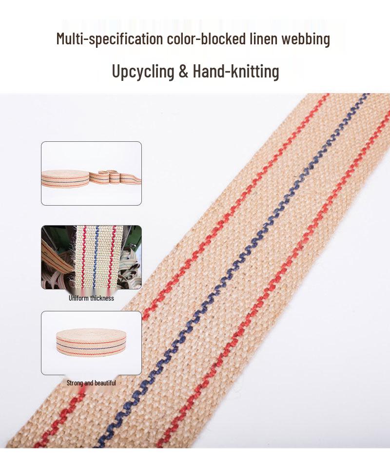 High-Strength Eco-Friendly Jute Sofa Webbing in Stock
