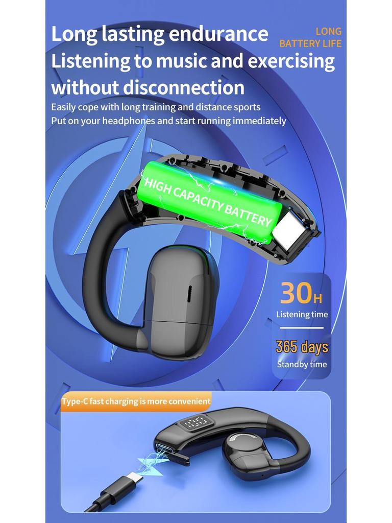 X30 OWS Wireless Air Conduction Bluetooth Earphones with Long Standby & ENC Noise Reduction