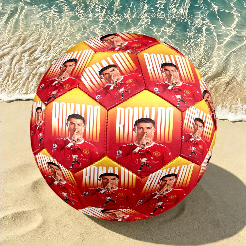 1pc Ronaldo Manchester Soccer Ball Size 5, Suitable for Practice Matches/tournament Training,Lightweight and Durable. cl70220