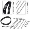 Yemax Anal Stainless Opening Device 4 Anal Observation Fully Visible Anal 2 Types of Adjustment Hollow Anal Adult Goods for SM 124 mm x 152 mm Plug,