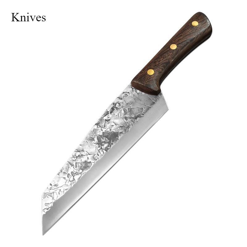 Hand Forged Butcher Knife Meat Cleaver Kitchen Cooking Knives Fish Slicing Boning Chef Knife