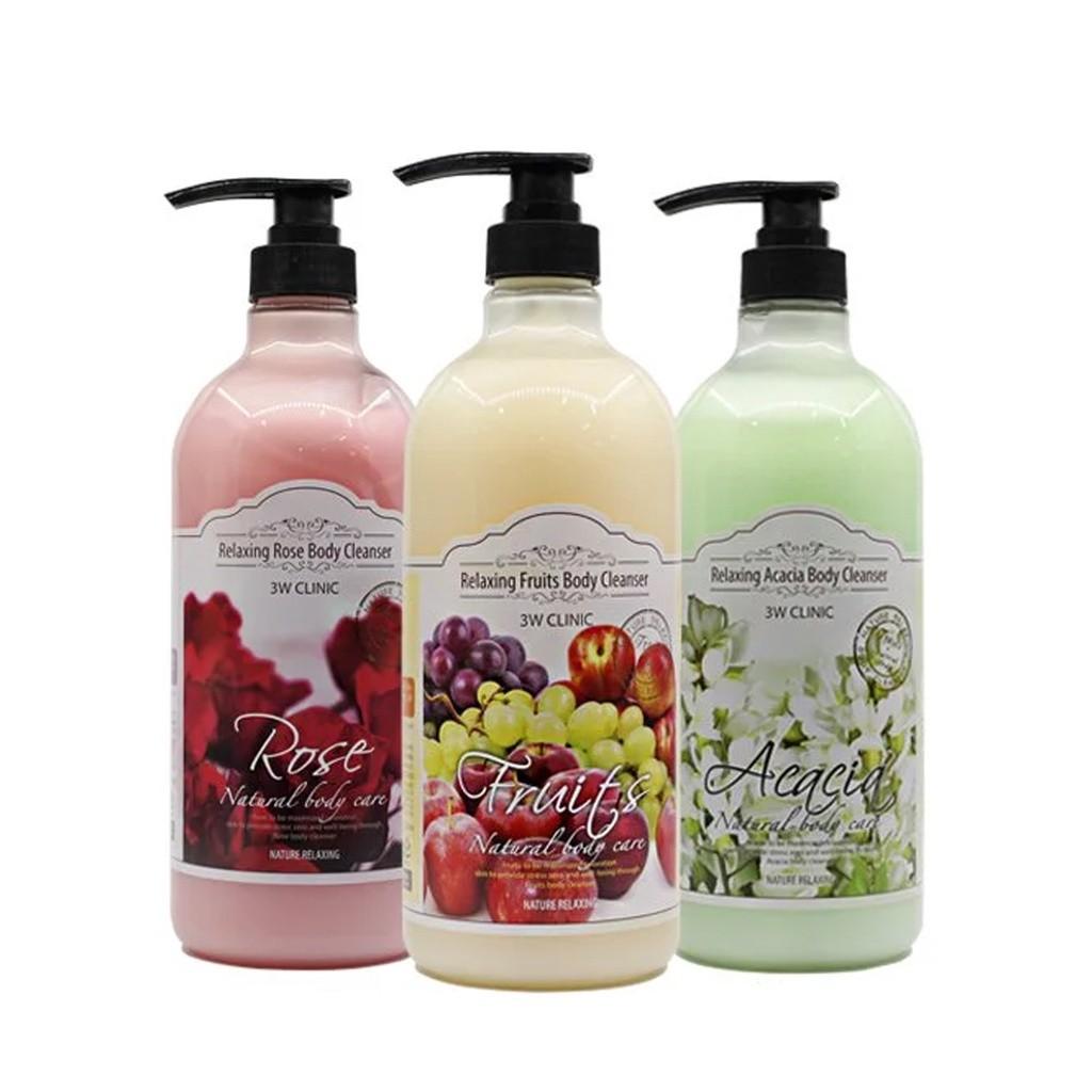 

3w Clinic Расслабляющее очищающее средство для тела 1000мл # Fruits