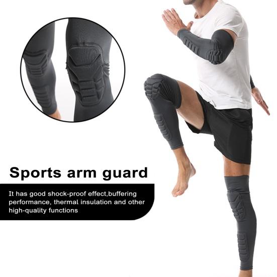 1Pc Knee Pad Super Soft Sweat Absorption Anti-Slip Long Leg Sleeve Bandage Compression Knee Brace Sports Supplies