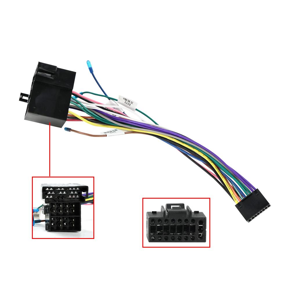 16pin Car Radio Power Cable Harness Wire Adapter For Hyundai Elantra Accent Azera i10 i20 i30 ix55 Tucson KIA Carens Picanto Rio Radio Accessories 4