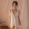 Sexy Underwear Sexy Open Gear Temptation Suspender Mesh Lace Split Hollow Sexy Princess Style Nightdress