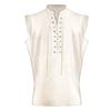 Herren Retro Gothic ärmellose Jacke Mittelalter Kostüm Weste Top Westen