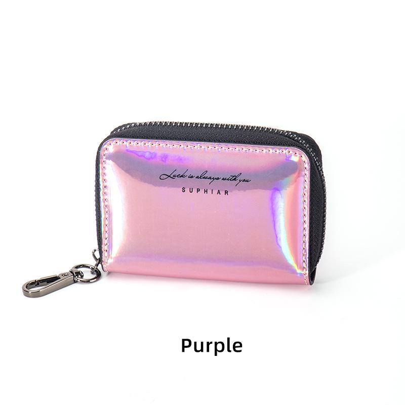 Cross-Border Laser-Design Card Holder: Stylish, Lightweight, Multifunctional Zipper Wallet