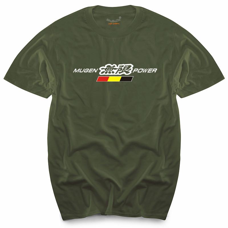 Mugen Power Logo Tshirt Unisexs Top Tees Summer Fashion Brand Teeshirt New Black Tshirt For Male