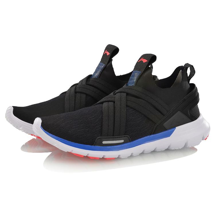 New LINING Spirituality Running Shoes Women's Low top Standard Black/Standard White/Flashing Red/Turkey Sea ARKP002-1