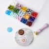 Custom Stamp Lacquer Wax Particles Box with Multi-color Sealing Wax Mixed with Octagonal Seal Wax Custom Stamp Matrimonio Gadget
