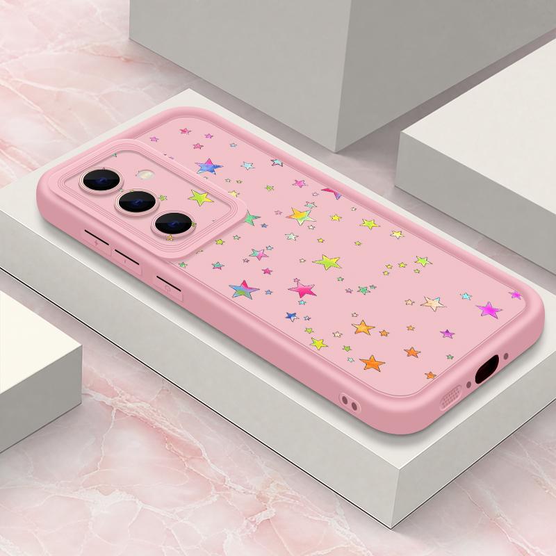 Colorful Stars Print Case For Samsung Galaxy A57 A37 A27 A17 5G A56 A36 A26 A16 A55 A54 S21 FE S22 S23 S24 Plus S25 S26 Ultra Shockproof Bumper Cover