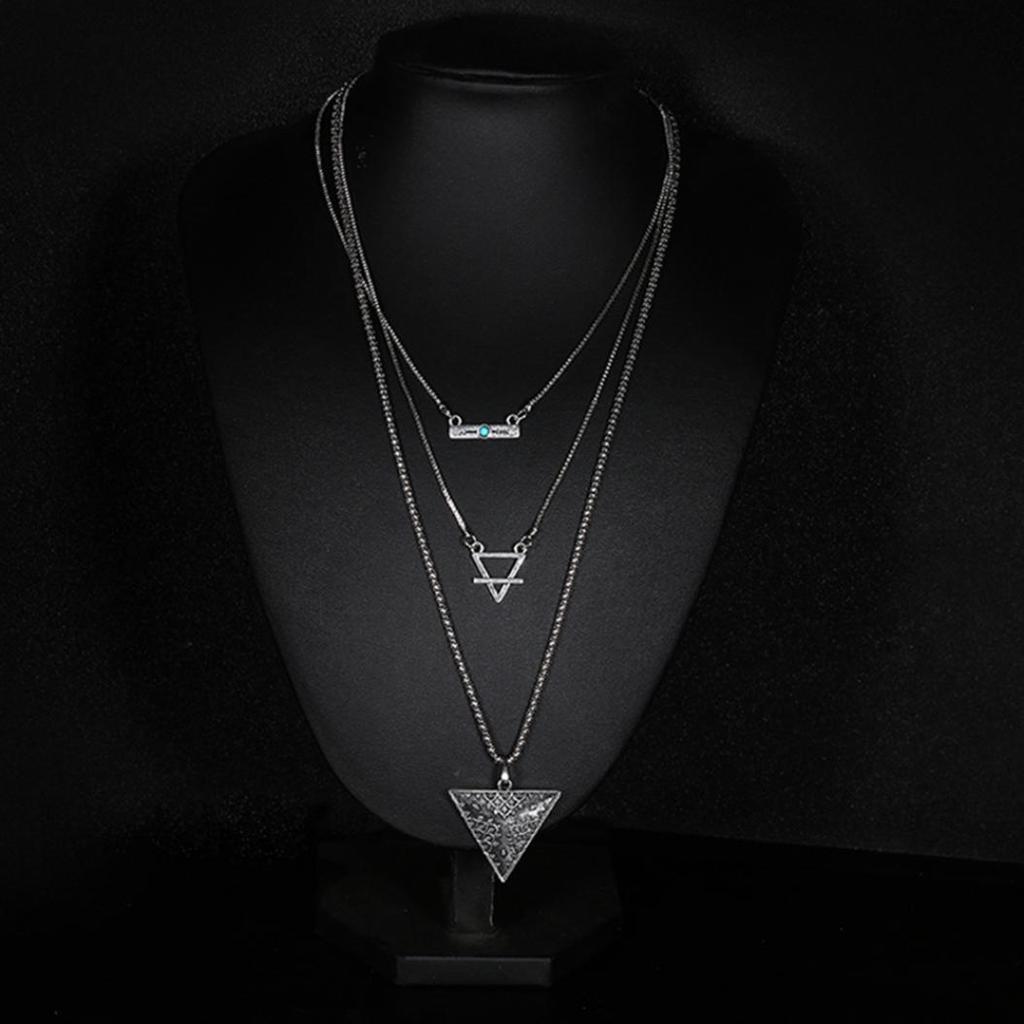 Collier bohème à trois couches pour femme, bijou cadeau