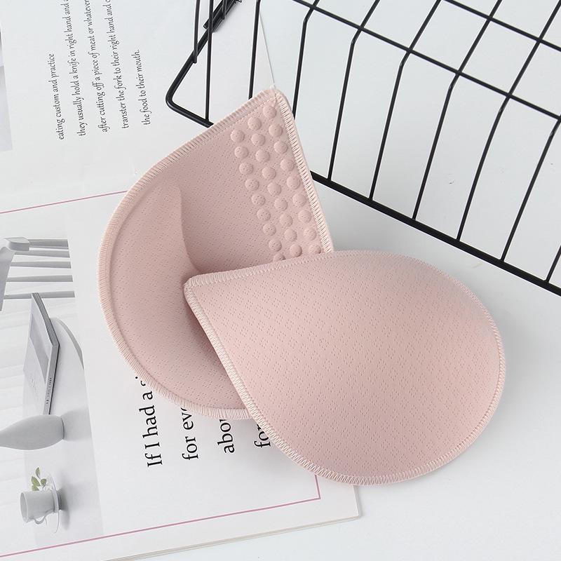 Teardrop Heart-Shaped Invisible Breathable Bra Pads for Yoga & Sports Lingerie