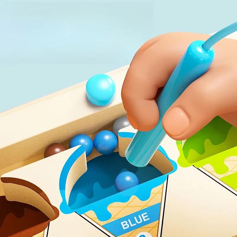 Magnetic Digital Bead Magnetic Maze Toy Children's Puzzle Practice Attention Concentration Training Game For Ages 2-6 New