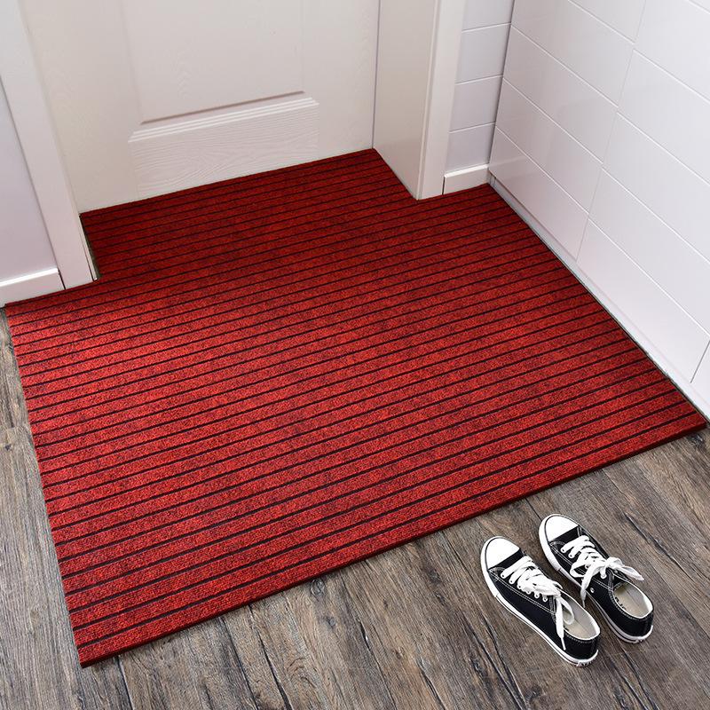 Anti-Slip Absorbent PVC Floor Mat - Seven-Stripe Design for Kitchen, Balcony, Bathroom, Hotel, Supermarket, and Staircase Dust Removal