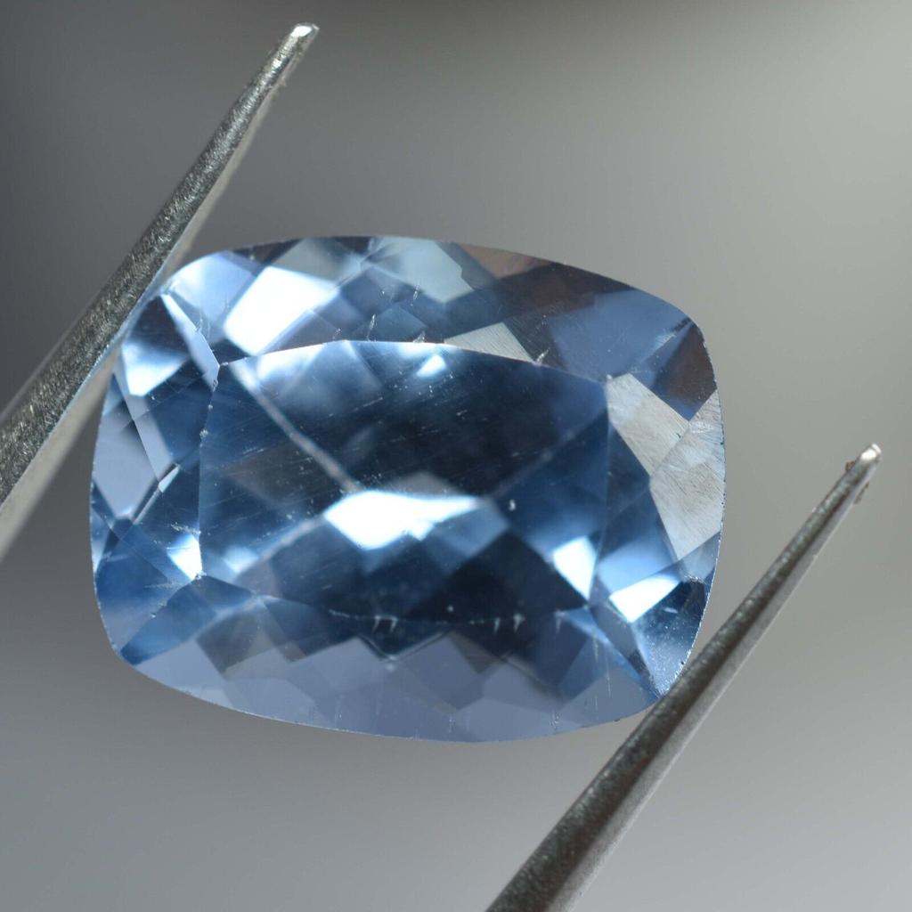 Natural Blue Sapphire Loose Gemstone 6.05 ct Cushion Shape September Birthstone for Gem Collections