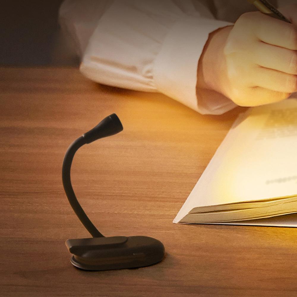 

Портативная мини-светильник для книг с USB-зарядкой, светодиодная лампа с регулируемой яркостью, для защиты глаз, для кемпинга, светодиодная лампа с зажимом для чтения, светодиодный ночник чёрный