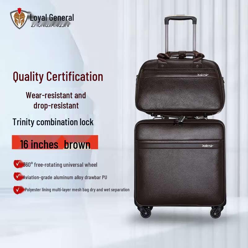 Zhongjiangshi Unisex 16-inch Spinner Carry-on Luggage 16-inch