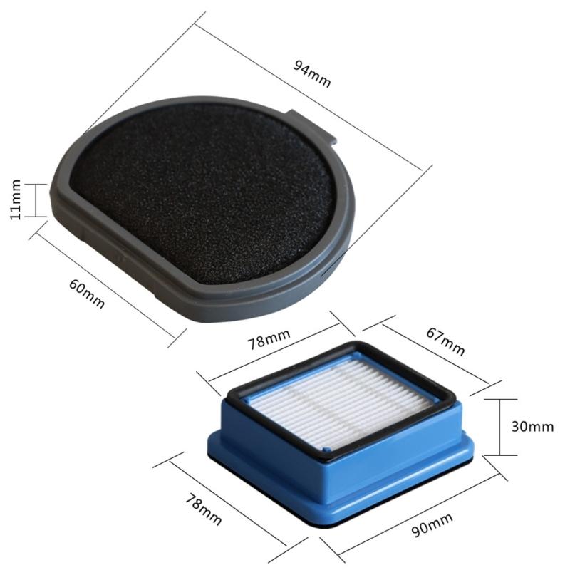 Set of 8 Vacuum Accessories Washable Filter Vacuum Filters Replacement Filters for Providing Dust and Allergen Capture